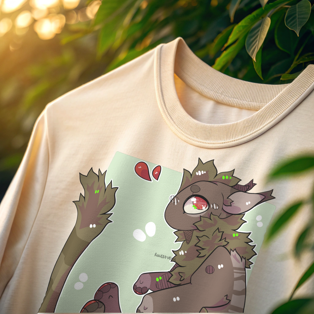 Handmade furry-line tee from VoodCrafts